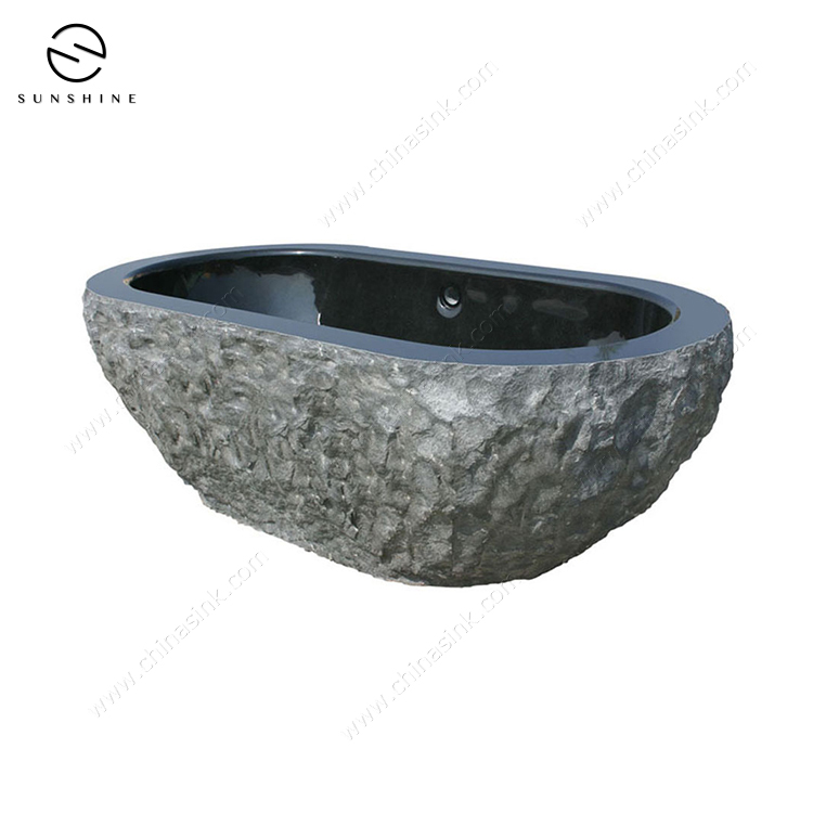 Absolute Black Granite Shanxi Black Granite Oval Bathtubs